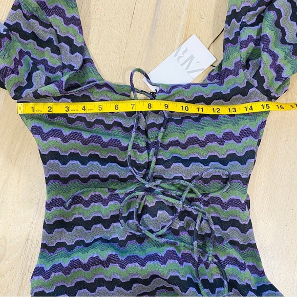 NEW Zara square neck line mini dress - Picture 8 of 12